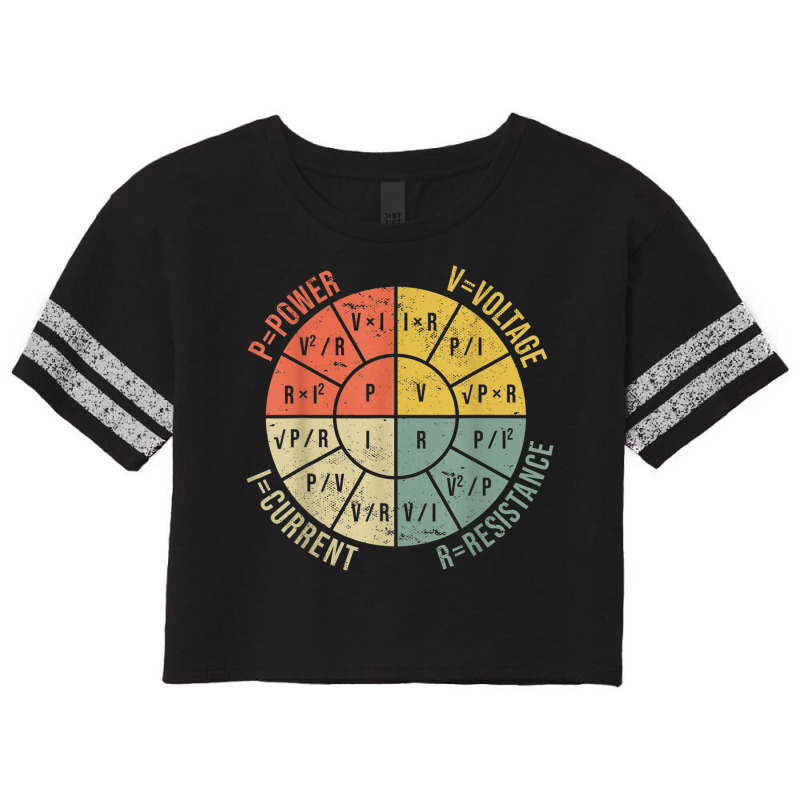 Ohms Law Diagram Electrical Electronics Engineer Vintage Scorecard Crop Tee by LucianaFoster | Artistshot