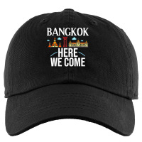 Bangkok Thailand City Trip Skyline Map Kids Cap | Artistshot