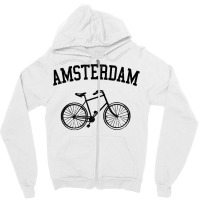 Amsterdamnetherlands Bicycle Bike Holland Gift Zipper Hoodie | Artistshot