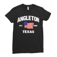 Angleton Texas Tx Usa Stars & Stripes Vintage Style Ladies Fitted T-shirt | Artistshot