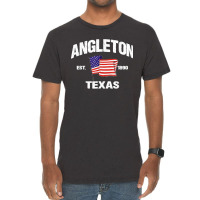 Angleton Texas Tx Usa Stars & Stripes Vintage Style Vintage T-shirt | Artistshot