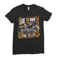 Live To Ride  Ride To Live Cool Triker Trike Bike Ladies Fitted T-shirt | Artistshot