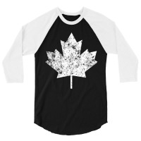 Canada Maple Leaf Flag Retro 3/4 Sleeve Shirt | Artistshot