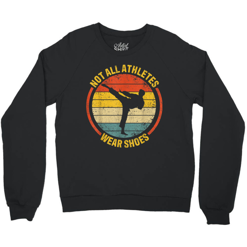 Material Arts Not All Athletes Wear Shoes In Karate Jujitsu Crewneck Sweatshirt by HailieKey | Artistshot