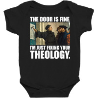 Martin Luther 95 Theses Meme Painting Reformation Day Gift Baby Bodysuit | Artistshot