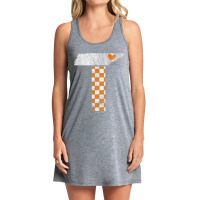 Tennessee Flag Vintage Football Fan Orange And White Gift Tank Dress | Artistshot