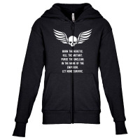 Let None Survive Wargaming Meme Youth Zipper Hoodie | Artistshot