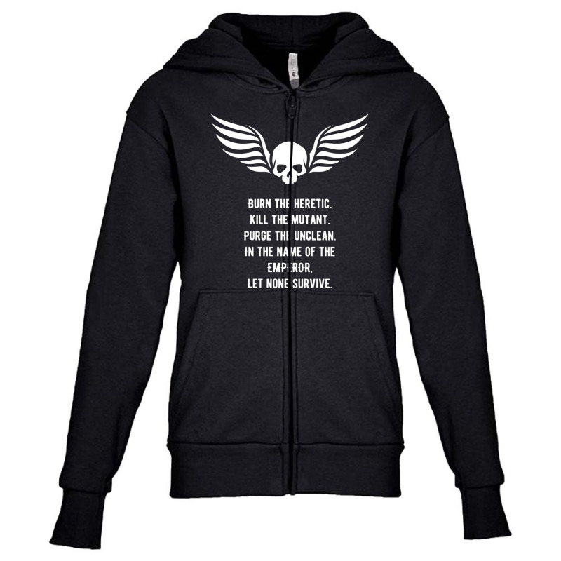 Let None Survive Wargaming Meme Youth Zipper Hoodie by LeeEdwardWalmsley | Artistshot