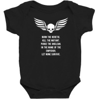 Let None Survive Wargaming Meme Baby Bodysuit | Artistshot