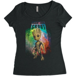 i am groot baby groot gurdian of the galaxy Women's Triblend Scoop T-shirt | Artistshot