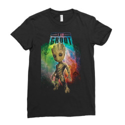 i am groot baby groot gurdian of the galaxy Ladies Fitted T-Shirt | Artistshot