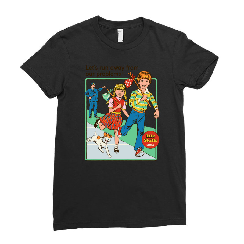 Let's Run Away Ladies Fitted T-Shirt by LeeEdwardWalmsley | Artistshot