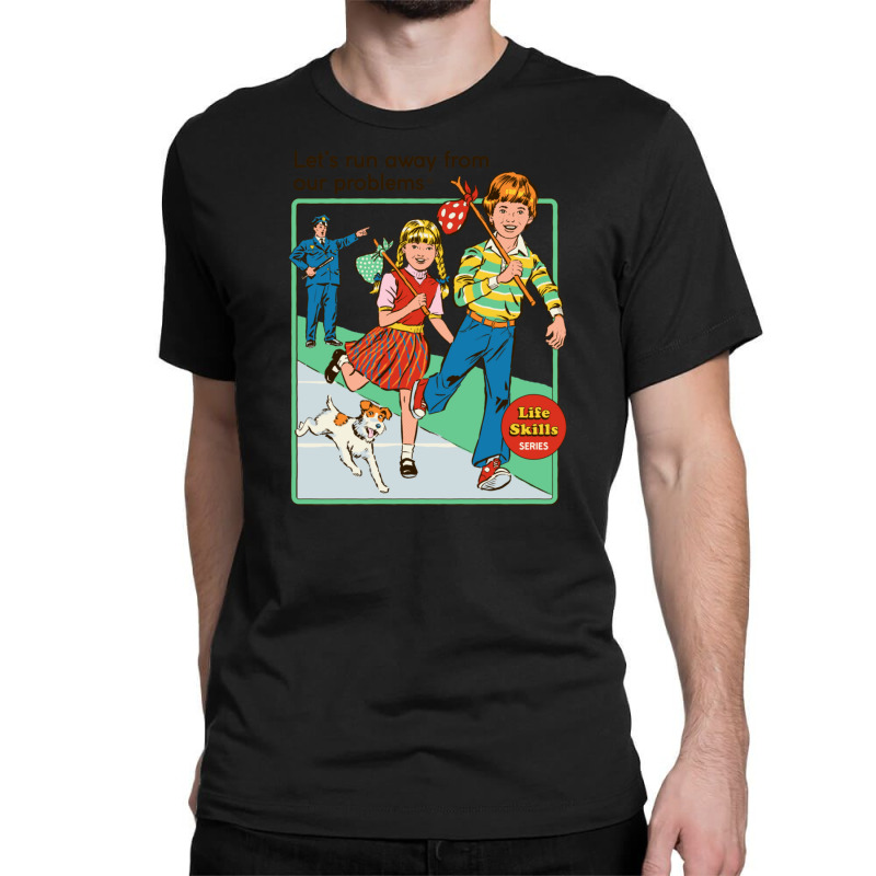 Let's Run Away Classic T-shirt by LeeEdwardWalmsley | Artistshot