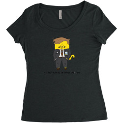 feline bureau of investigation Women's Triblend Scoop T-shirt | Artistshot