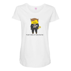 feline bureau of investigation Maternity Scoop Neck T-shirt | Artistshot