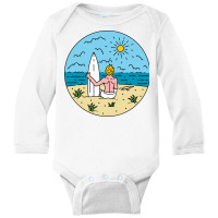 Surfers Paradise Long Sleeve Baby Bodysuit | Artistshot