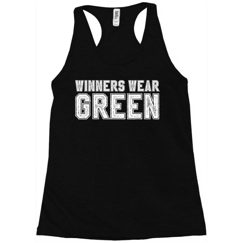 Winners Wear Green Color War Camp Team Game Competition Racerback Tank by DelSegura | Artistshot