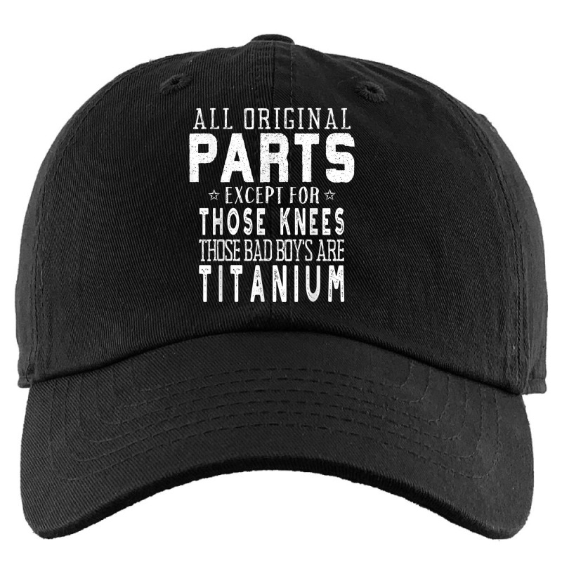 Funny Titanium Dual Knee Replacement Surgery Kids Cap | Artistshot