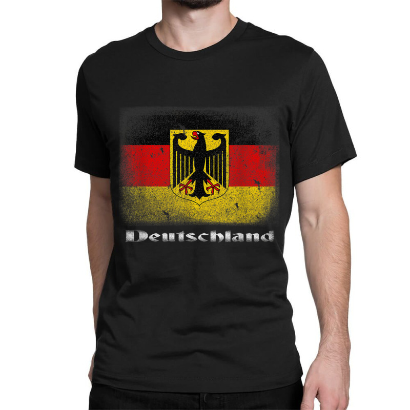 Germany German Flag Deutschland Souvenir Gift Alemania Classic T-shirt by JamieZilverberg | Artistshot