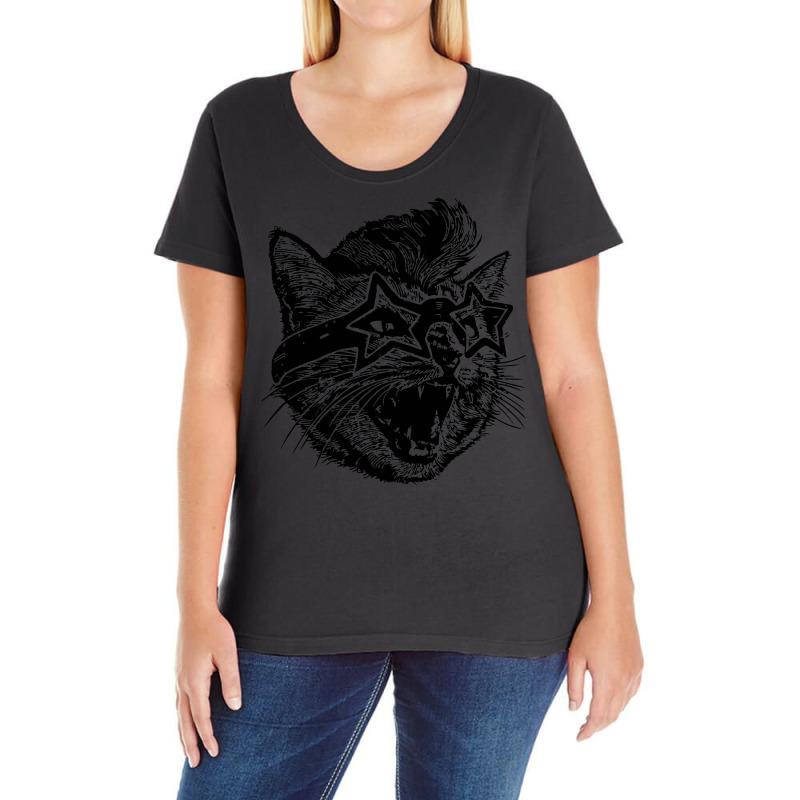 Funky Cat Ladies Curvy T-shirt | Artistshot