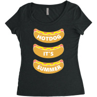 Hot Dog It's Summer Women's Triblend Scoop T-shirt | Artistshot