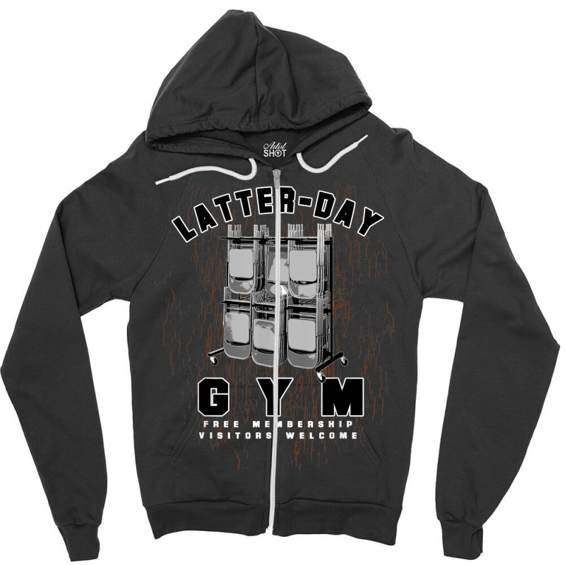 Lds Mormon Funny Mens Womens Boys Girls Missionary Gift Gym Zipper Hoodie by JaronKennedy | Artistshot