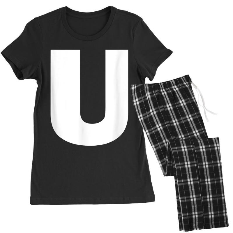 Letter U Capital Alphabet Monogram Initial Women's Pajamas Set by MechelleMilliken | Artistshot