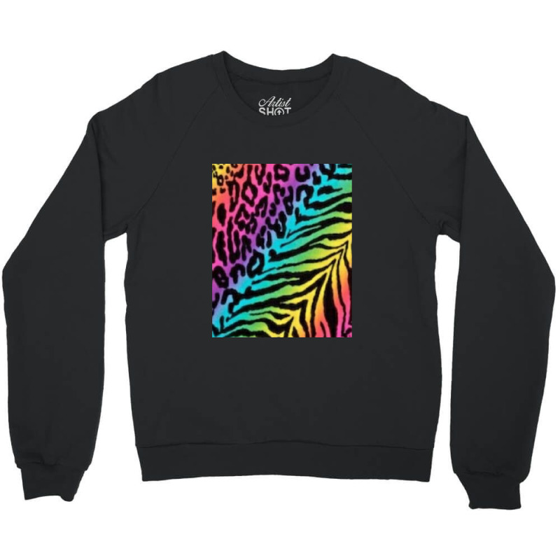 Combination Of Tiger And Cheetah Skin .png Crewneck Sweatshirt | Artistshot