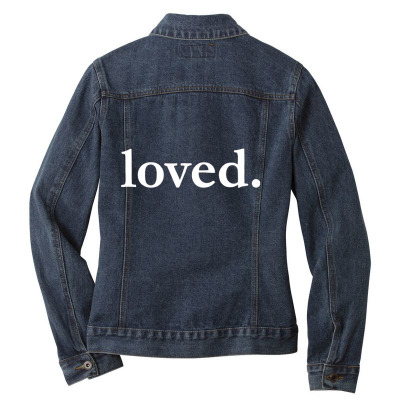 Valentines Day Loved Ladies Denim Jacket Designed By Bariteau Hannah