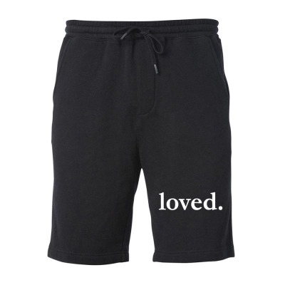 Valentines Day Loved Fleece Short Designed By Bariteau Hannah