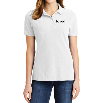 Valentines Day Loved Ladies Polo Shirt Designed By Bariteau Hannah