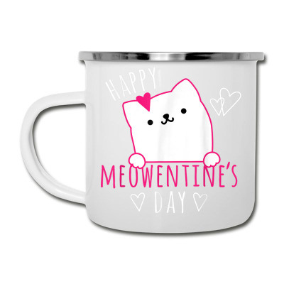 Cat Valentines Day Camper Cup Designed By Bariteau Hannah