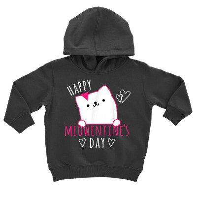 Cat Valentines Day Toddler Hoodie Designed By Bariteau Hannah