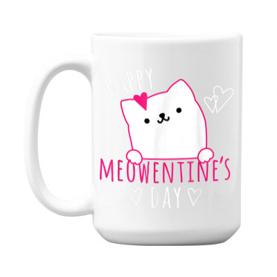 Cat Valentines Day 15 Oz Coffee Mug Designed By Bariteau Hannah