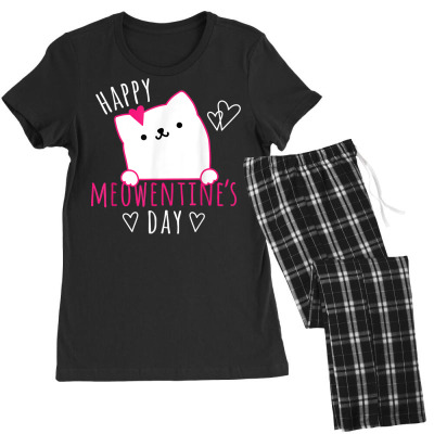 Cat Valentines Day Women's Pajamas Set Designed By Bariteau Hannah
