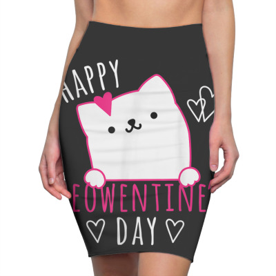 Cat Valentines Day Pencil Skirts Designed By Bariteau Hannah