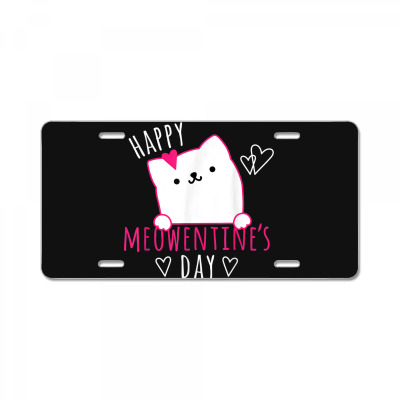 Cat Valentines Day License Plate Designed By Bariteau Hannah