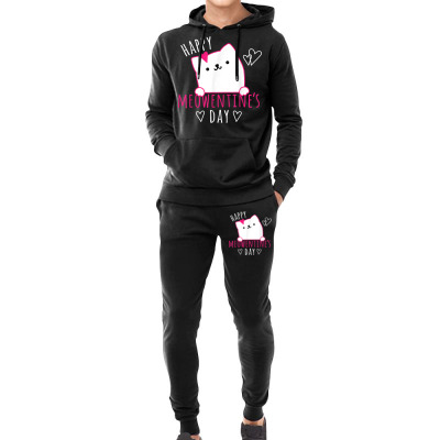 Cat Valentines Day Hoodie & Jogger Set Designed By Bariteau Hannah