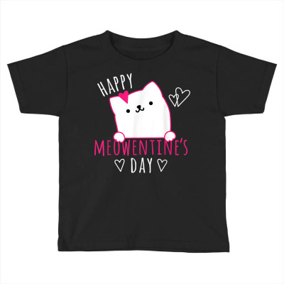 Cat Valentines Day Toddler T-shirt Designed By Bariteau Hannah