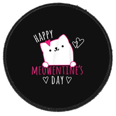 Cat Valentines Day Round Patch Designed By Bariteau Hannah