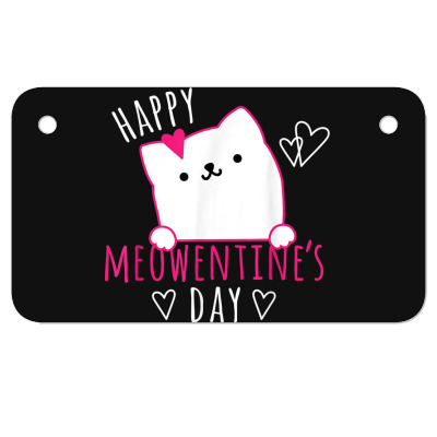 Cat Valentines Day Motorcycle License Plate Designed By Bariteau Hannah