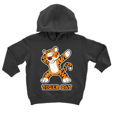 Tiger Day Toddler Hoodie Designed By Bariteau Hannah