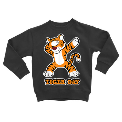Tiger Day Toddler Sweatshirt Designed By Bariteau Hannah