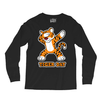 Tiger Day Long Sleeve Shirts Designed By Bariteau Hannah