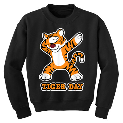 Tiger Day Youth Sweatshirt Designed By Bariteau Hannah