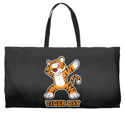 Tiger Day Weekender Totes Designed By Bariteau Hannah