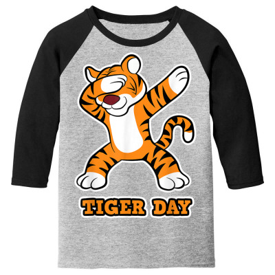 Tiger Day Youth 3/4 Sleeve Designed By Bariteau Hannah