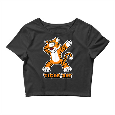 Tiger Day Crop Top Designed By Bariteau Hannah