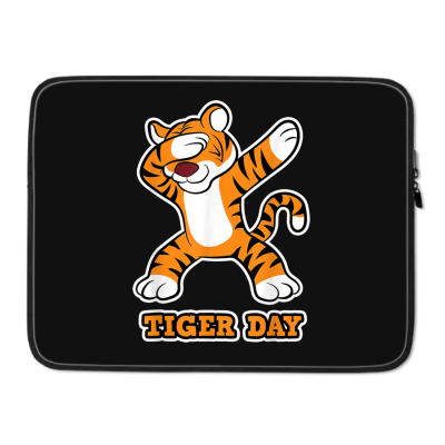 Tiger Day Laptop Sleeve Designed By Bariteau Hannah