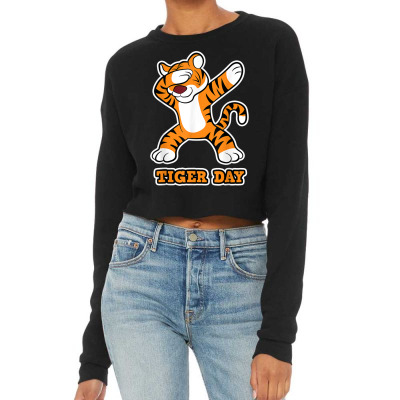 Tiger Day Cropped Sweater Designed By Bariteau Hannah